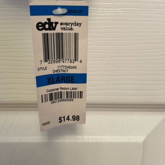 NWT KAREN SCOTT Pullover Top Brown with Stripes Accents - Picture 3 of 7